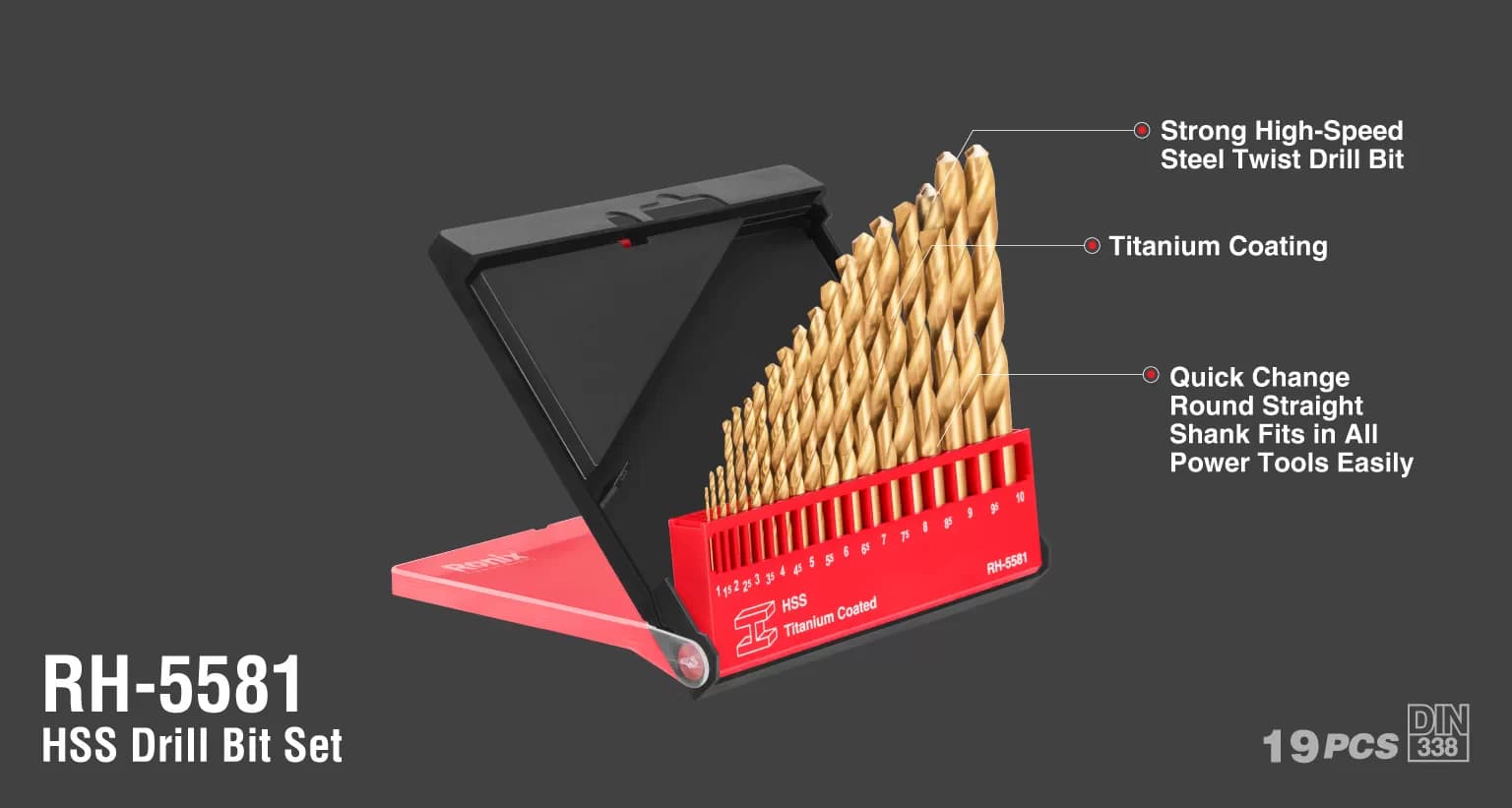 مته فلز رونیکس مدل RONIX RH-5581 — تصویر ۵