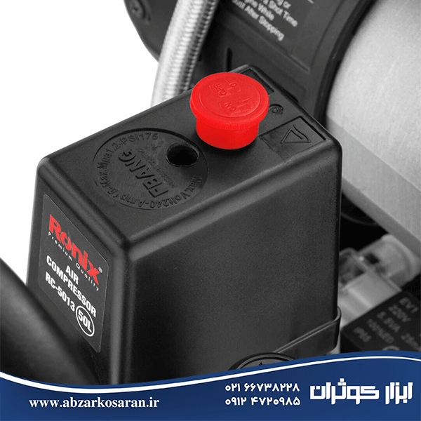 کمپرسور سایلنت 50 لیتری رونیکس Ronix مدل RC-5013 — تصویر ۲