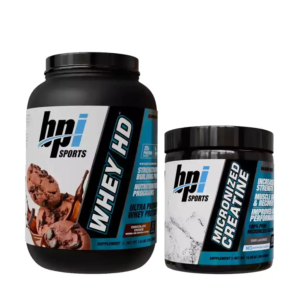 پک کراتین و پروتئین وی BPI برای عضله سازی