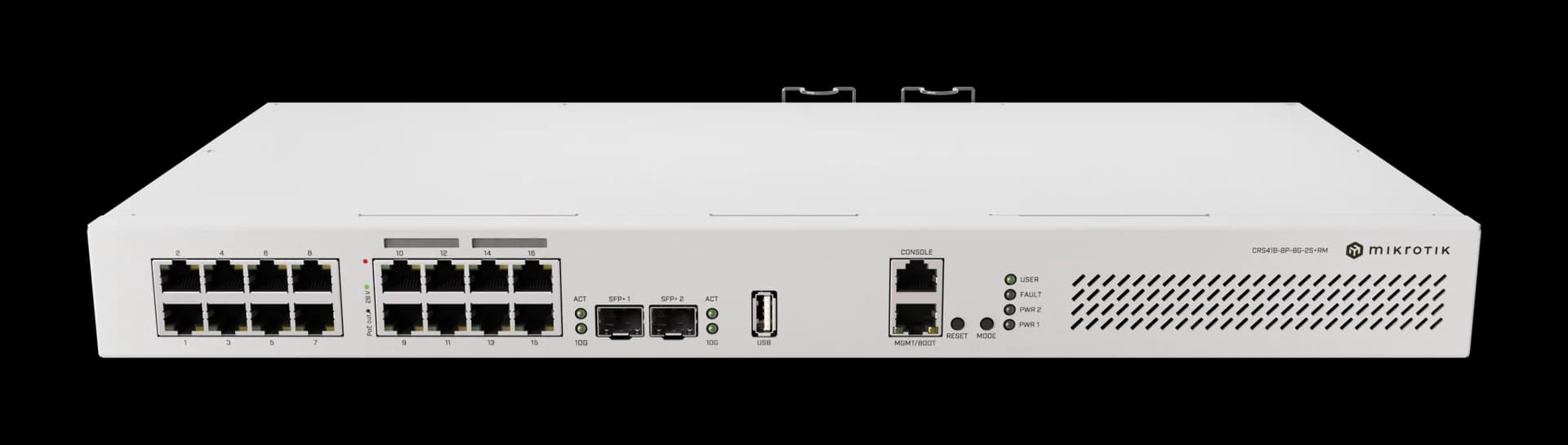 سوئیچ میکروتیک CRS418-8P-8G-2S+RM