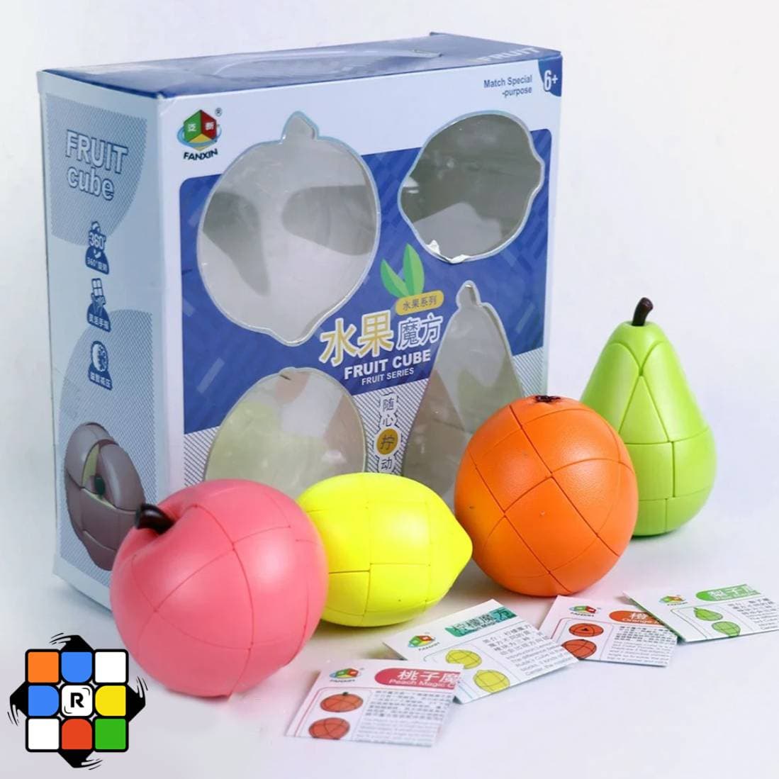 پک 4 عددی روبیک های میوه ای فانکسین Fanxin Fruit