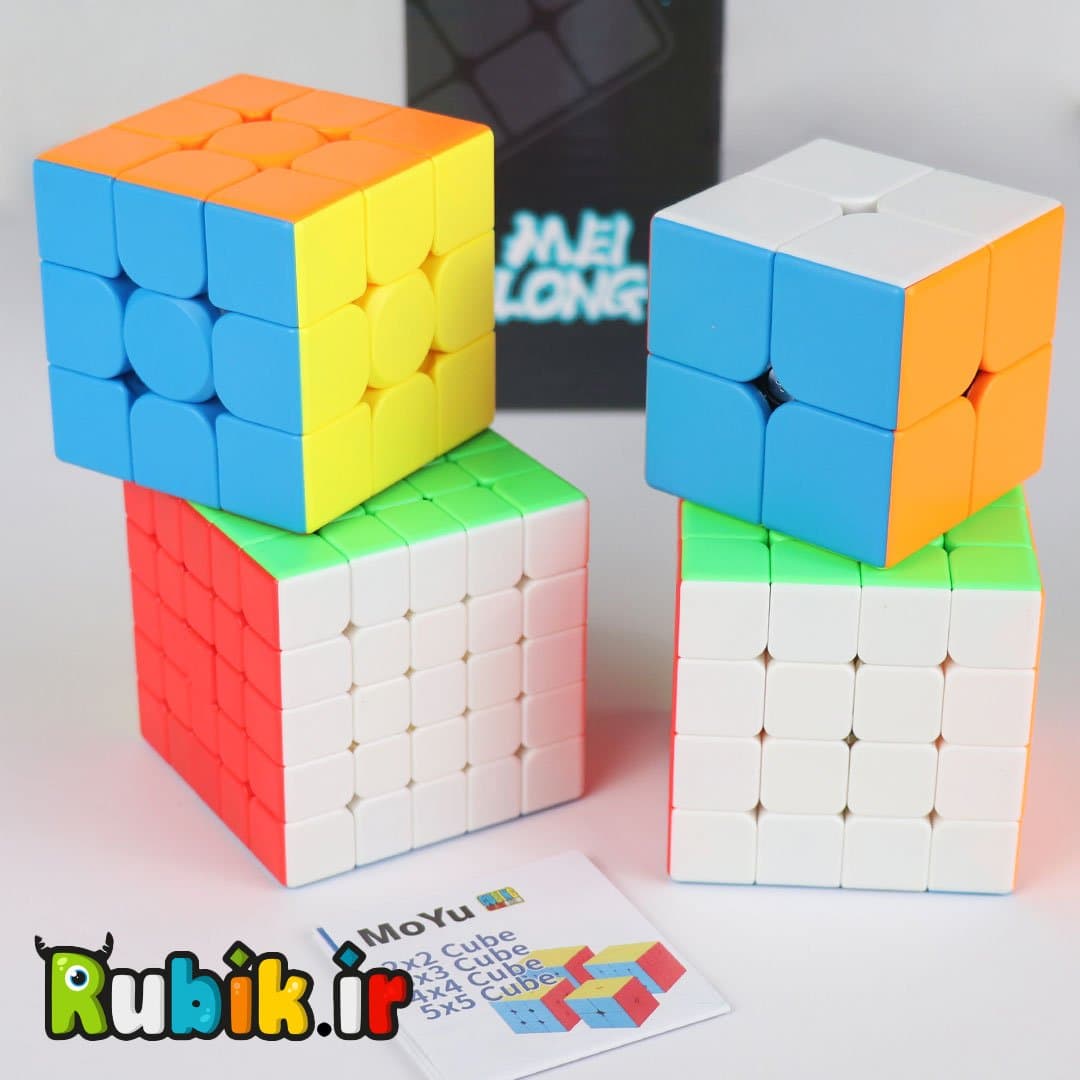 پک روبیک های استاندارد استیکرلس مویو Cubing Classoom Meilong Gift Box — تصویر ۲