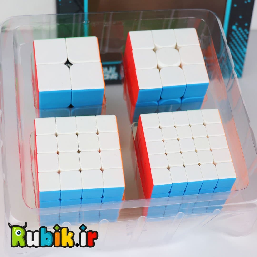 پک روبیک های استاندارد استیکرلس مویو Cubing Classoom Meilong Gift Box — تصویر ۳