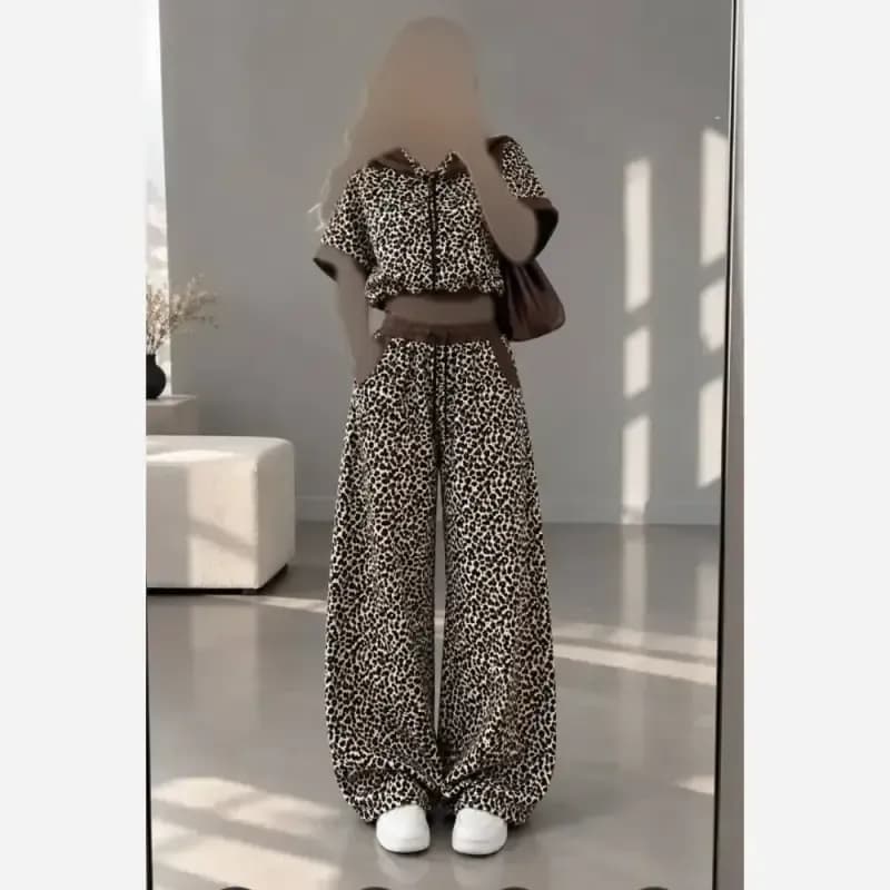 ست وست و شلوار پلنگی اورسایز دورس اسپان توکرکی — تصویر ۶