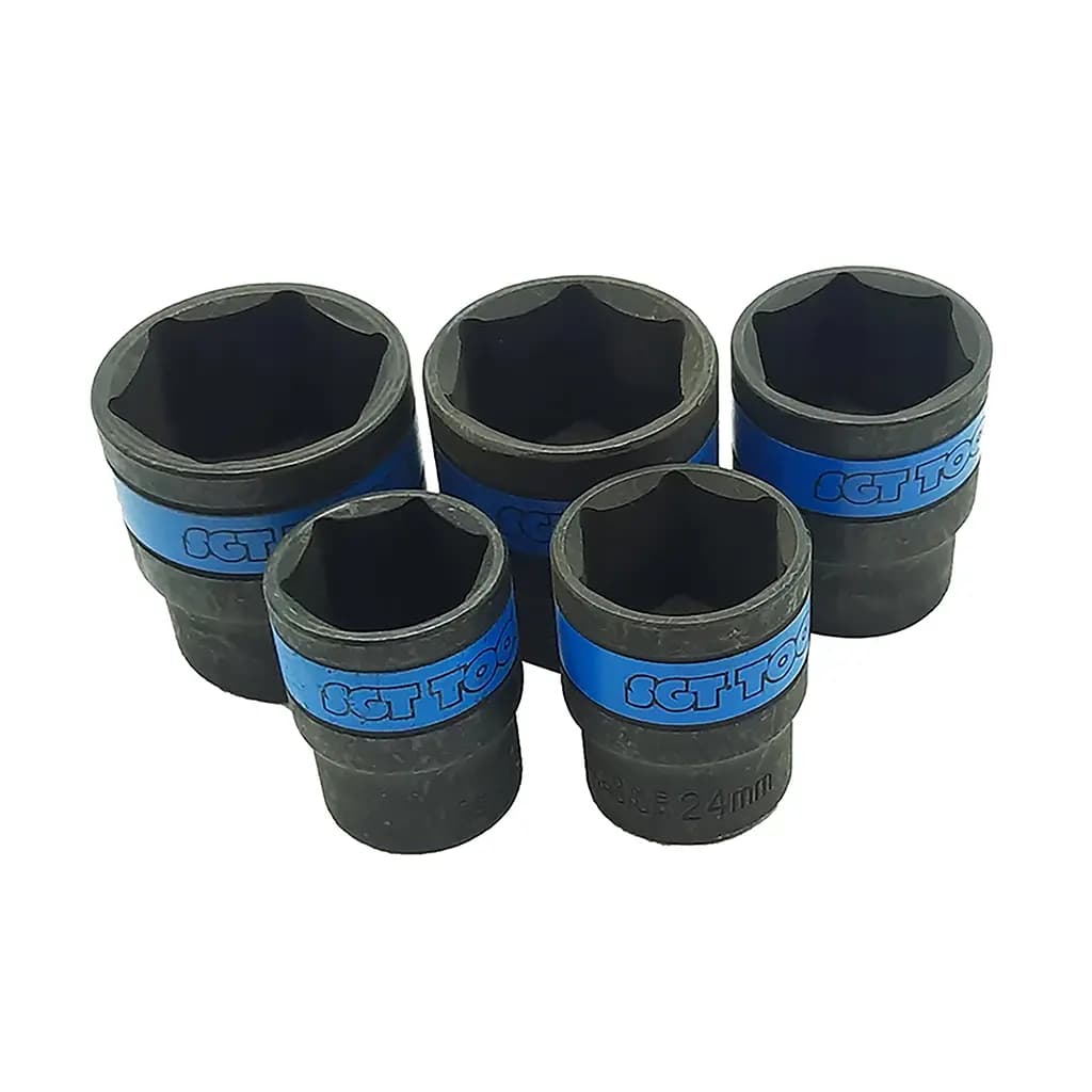 جعبه بکس 24 پارچه مشکی 6 پر درایو 1/2 اس جی تی تولز SGT TOOLS — تصویر ۳