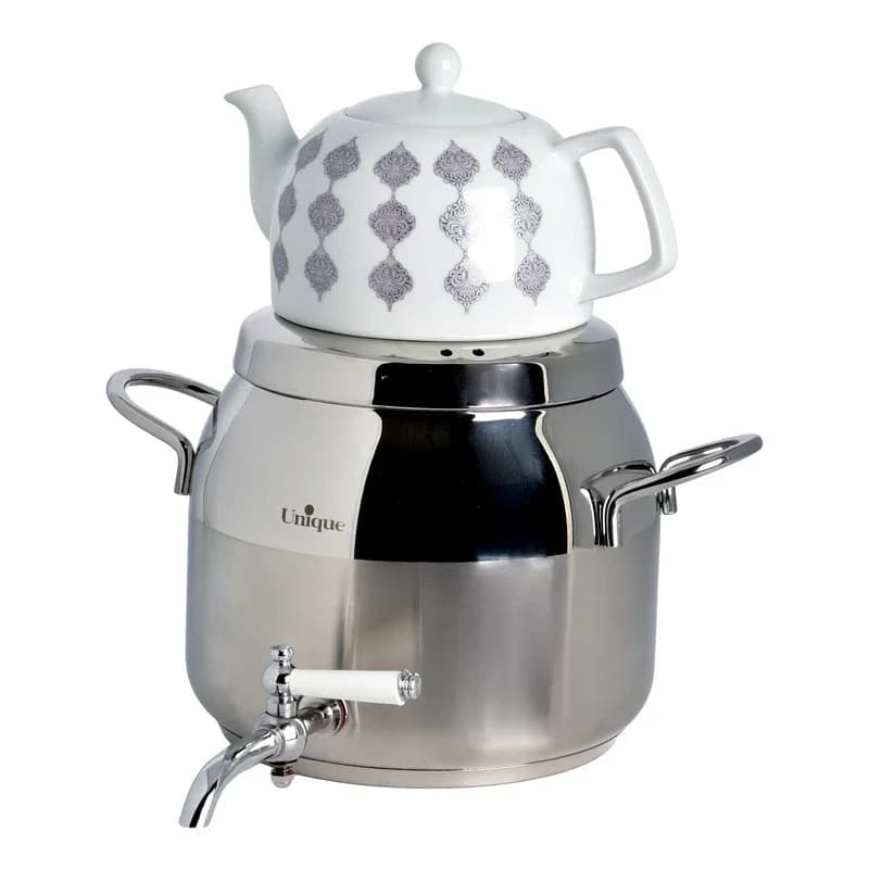 کتری و قوری 4.5 لیتر استیل یونیک UN-7205