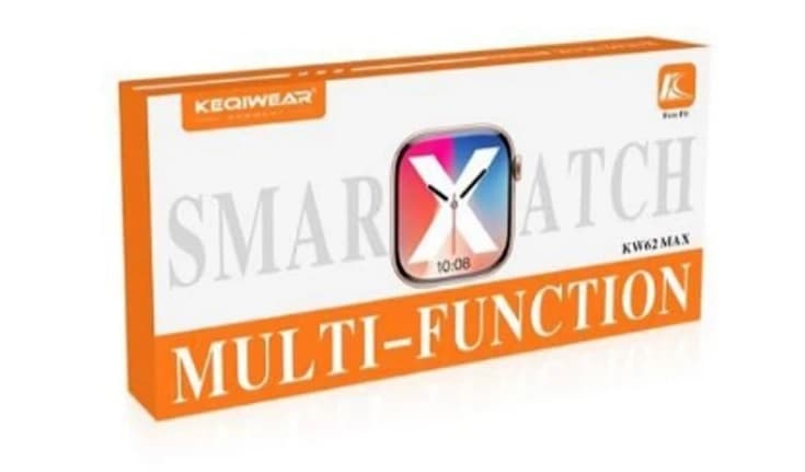 ساعت هوشمند Keqiwear KW62 Max – بند مشکی — تصویر ۲