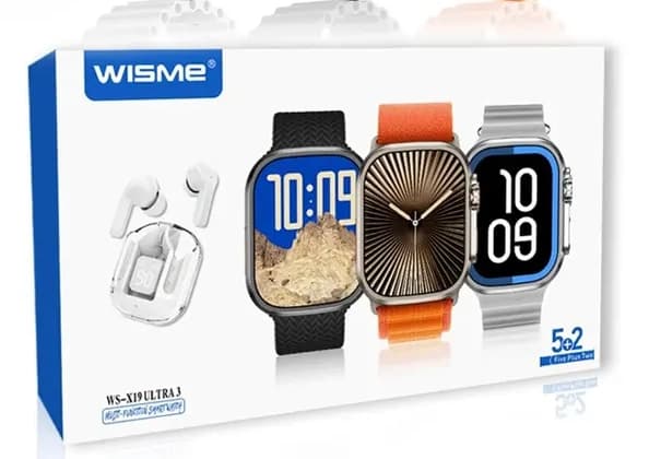 ساعت هوشمند Wiseme WS-X19 Ultra 3 – رنگ طلایی(به همراه هندزفری) — تصویر ۲