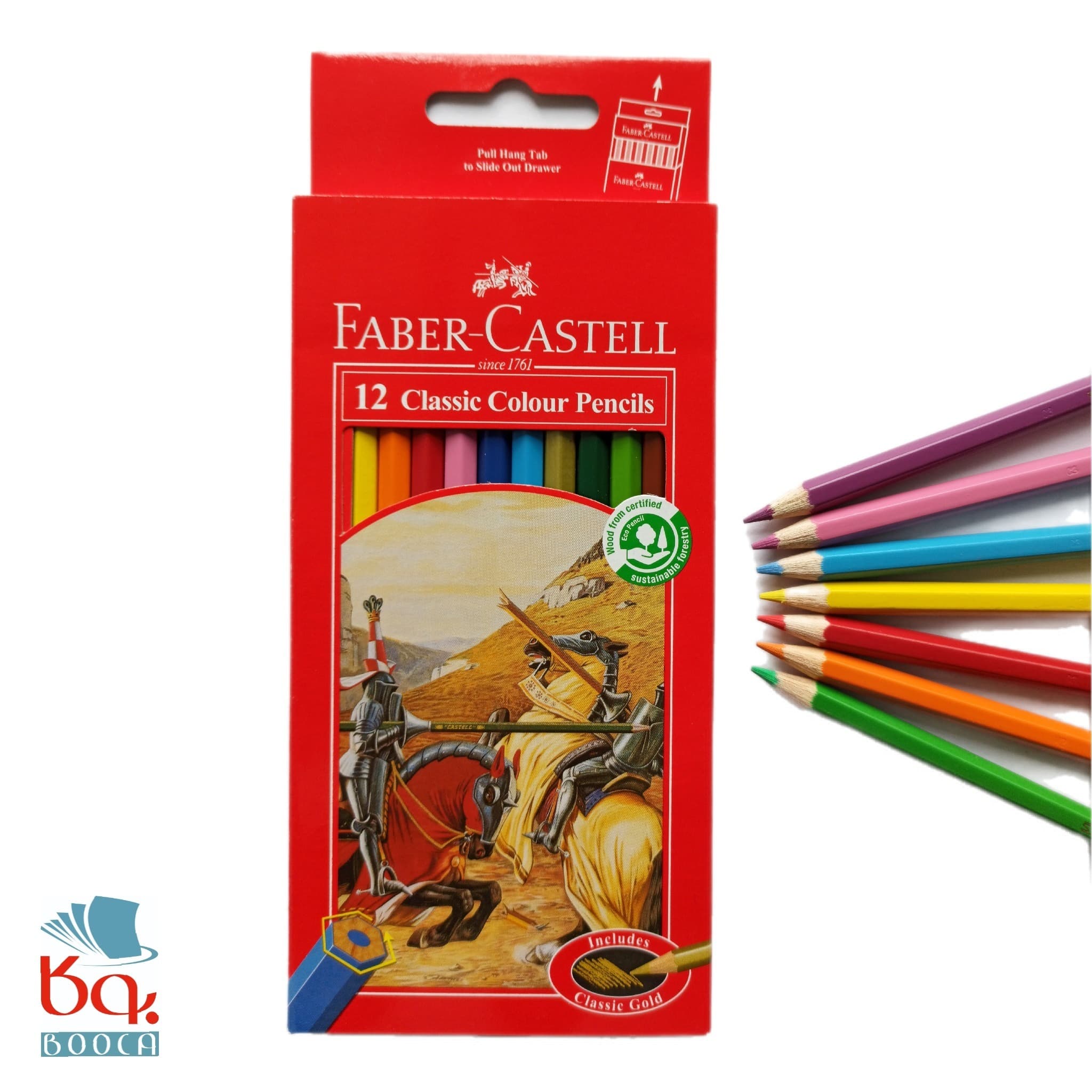 مداد رنگی فابر کاستل 12 عددی Faber-Castell-قیمت پلکانی — تصویر ۳