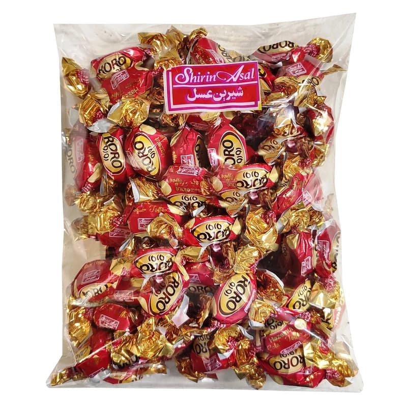 تافی کره ای با مغزی فندق شیرین رورو شیرین عسل