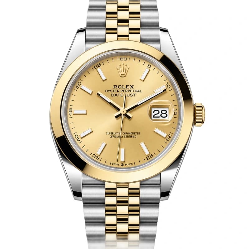 رولکس Datejust 41 شامپاینی دو رنگ | رفرنس M126303-0010 — تصویر ۲