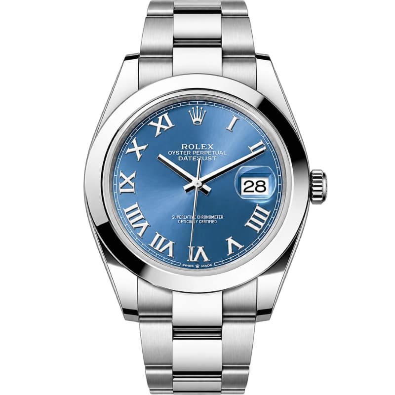 رولکس Datejust 41 آبی Azzurro رومی | رفرنس M126300-0017 — تصویر ۲