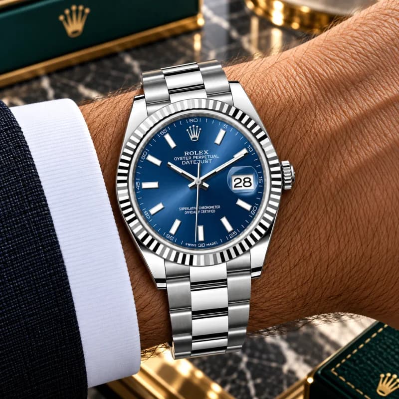 رولکس Datejust 41 آبی | رفرنس M126334-0037 — تصویر ۵