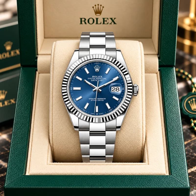 رولکس Datejust 41 آبی | رفرنس M126334-0037 — تصویر ۴