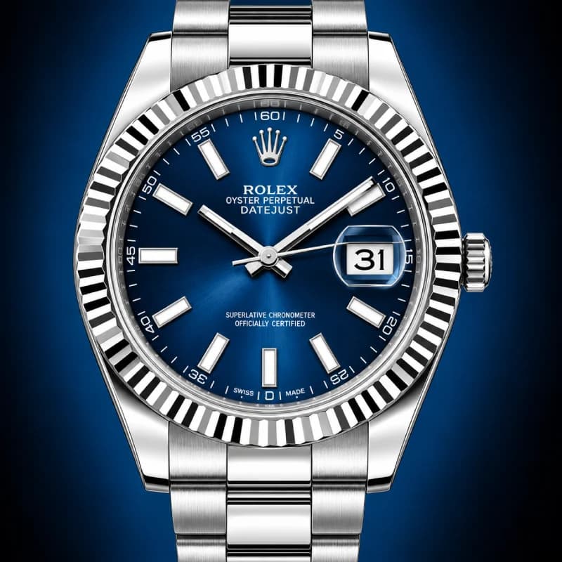 رولکس Datejust 41 آبی | رفرنس M126334-0037 — تصویر ۲
