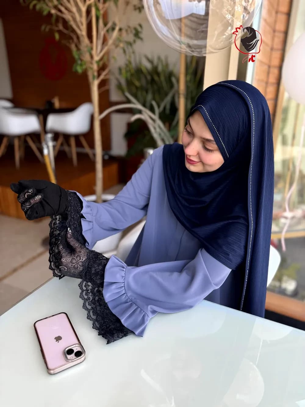 عبا شهرزاد آبی جین — تصویر ۳