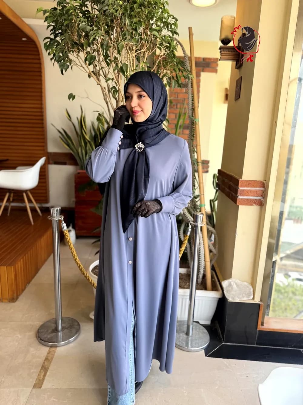 عبا صبا آبی جین