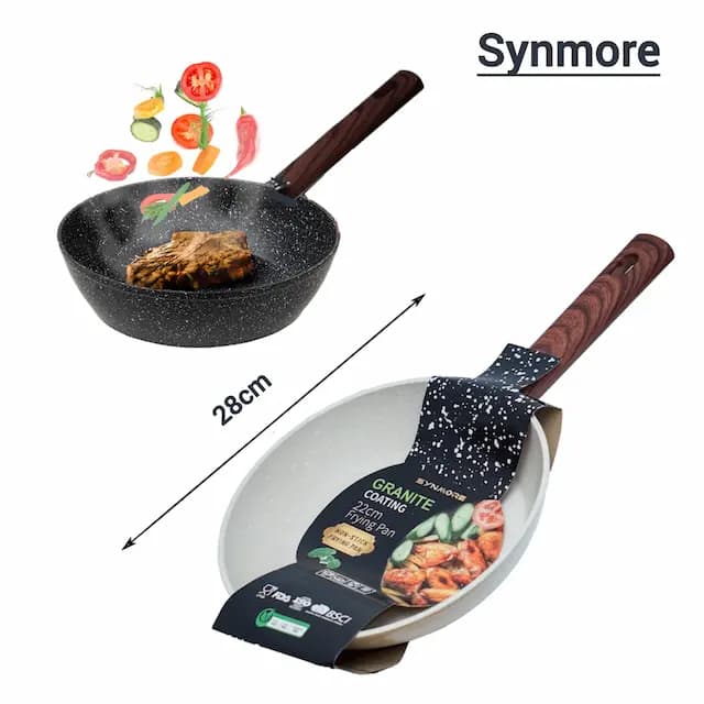 تابه گرانیت 28سانت synmore لبه بلند