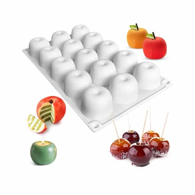 قالب سیلیکون طرح سیب سه بعدی