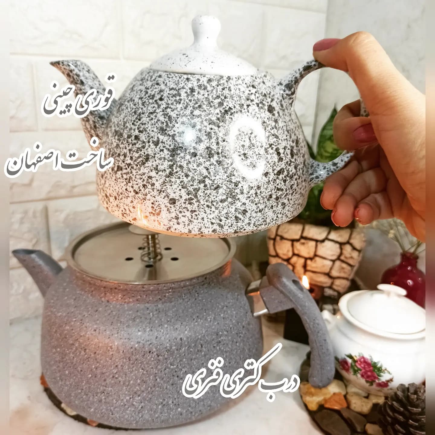 کتری و قوری چینی — تصویر ۳