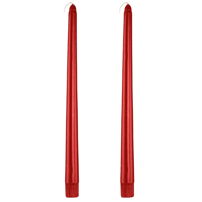شمع قلمی زرشکی 2 عددی کد M9193