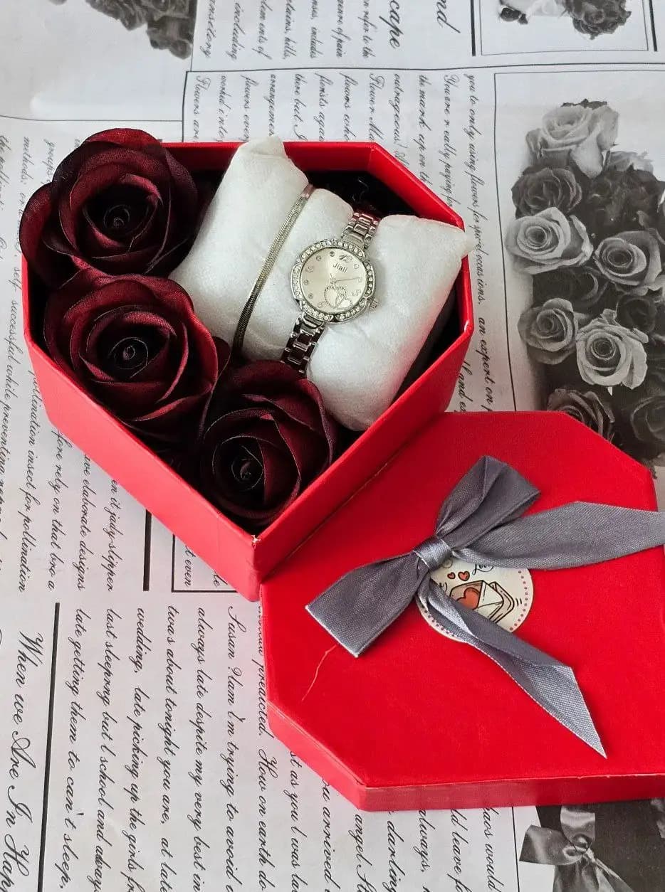 باکس هدیه زنانه و دخترانه (نقره ای صفحه نقره ای) — تصویر ۲