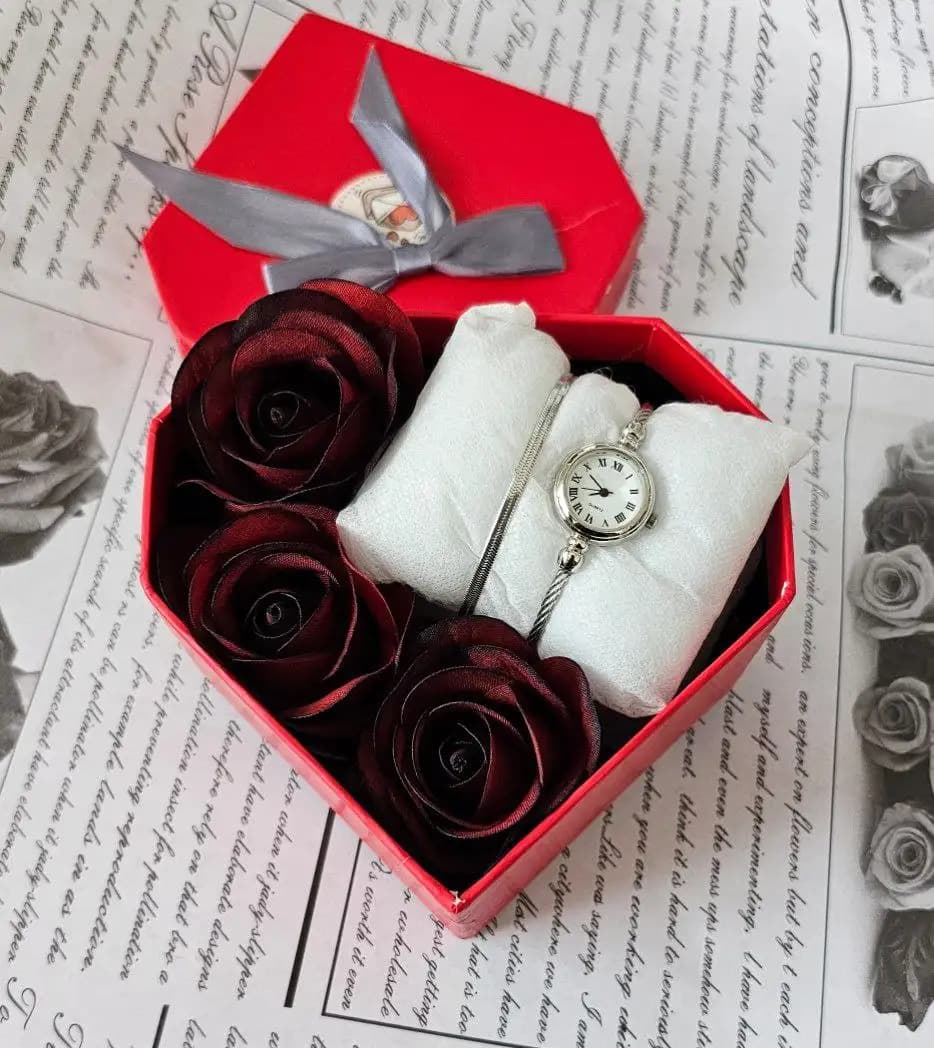 باکس هدیه زنانه و دخترانه (نقره ای صفحه سفید)