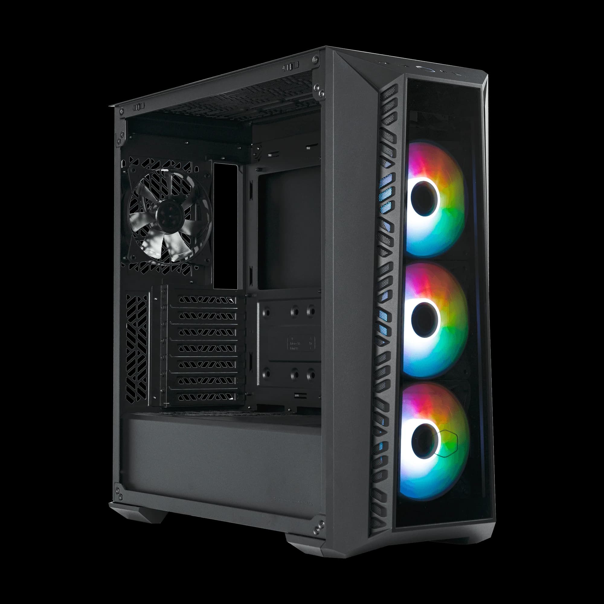 کیس کولر مستر مدل MasterBox 520 Glass Black — تصویر ۴
