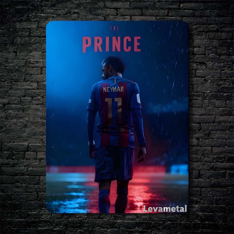متال پوستر فوتبالی از نیمار Neymar با کد A-953