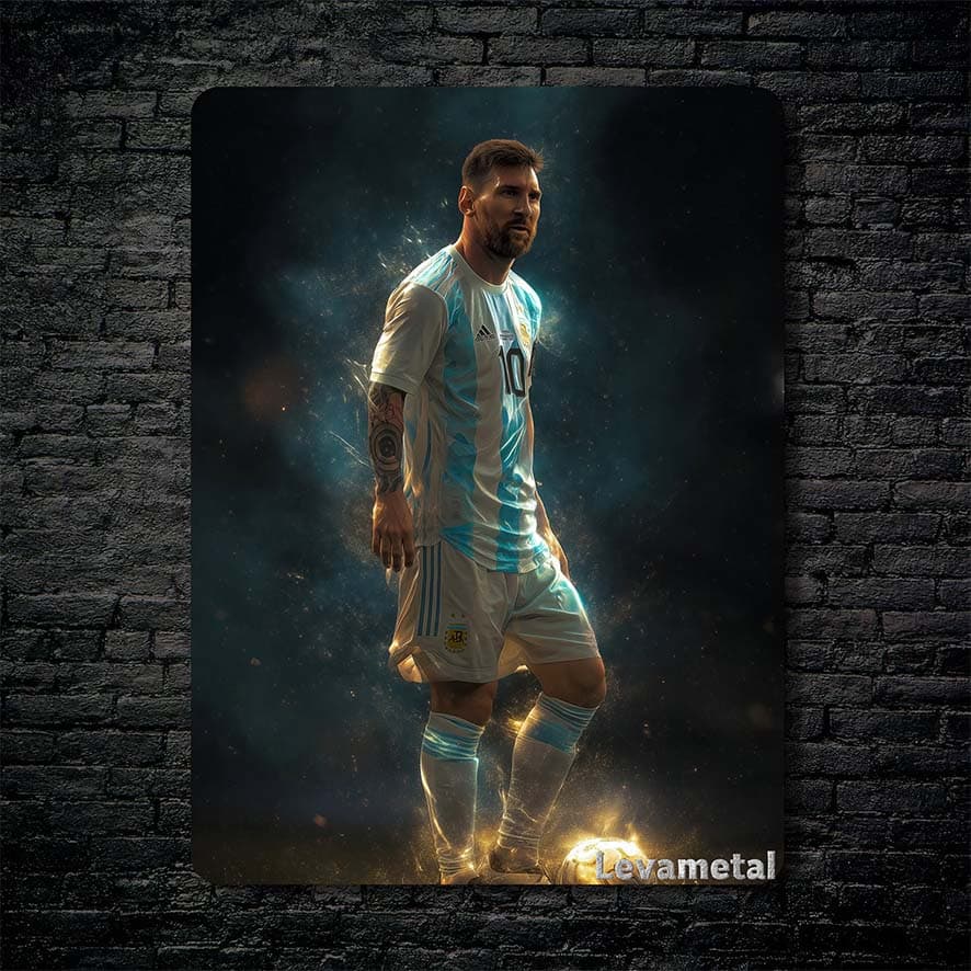 متال پوستر فوتبالی از مسی Messi با کد A-988