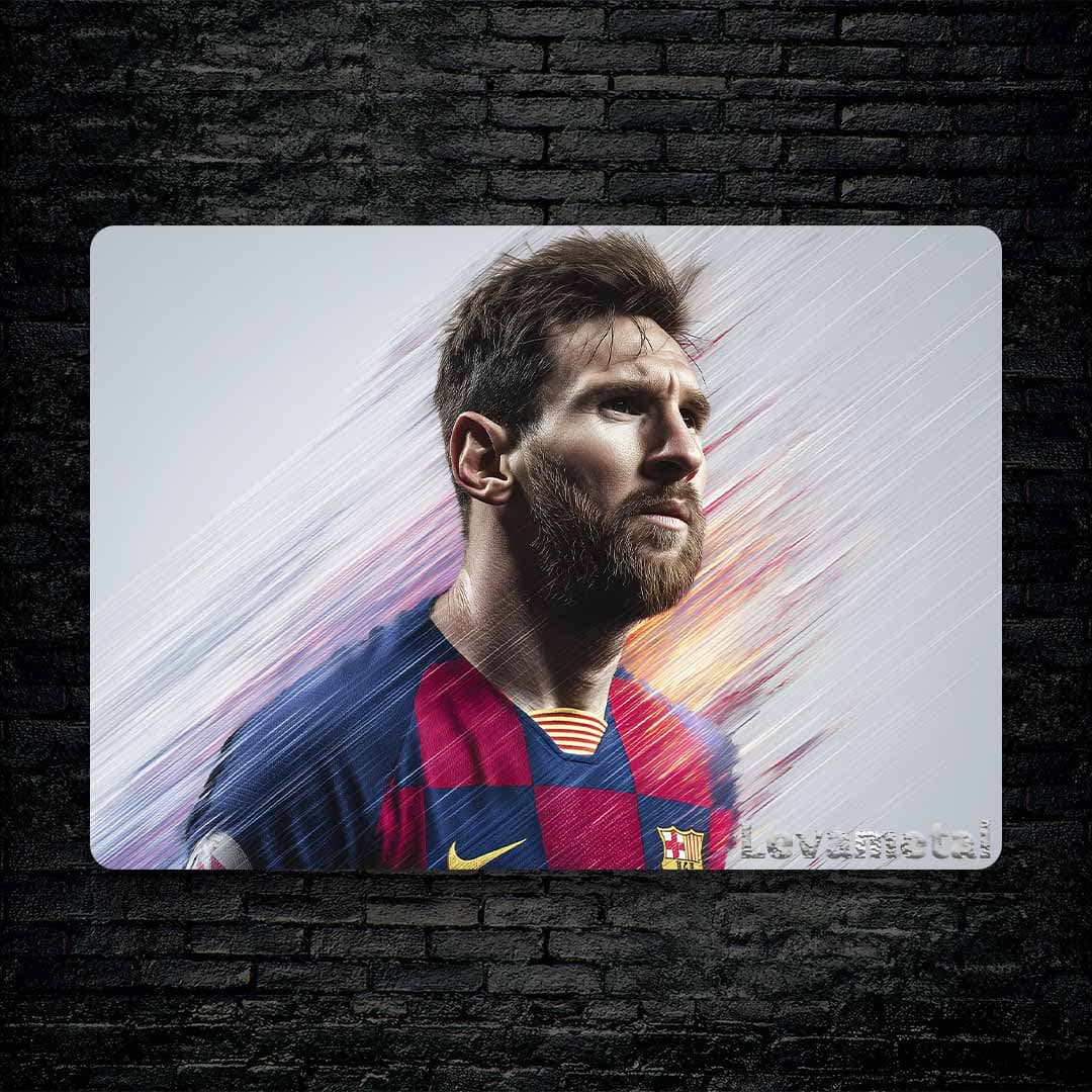 متال پوستر فوتبالی از مسی Messi با کد A-964