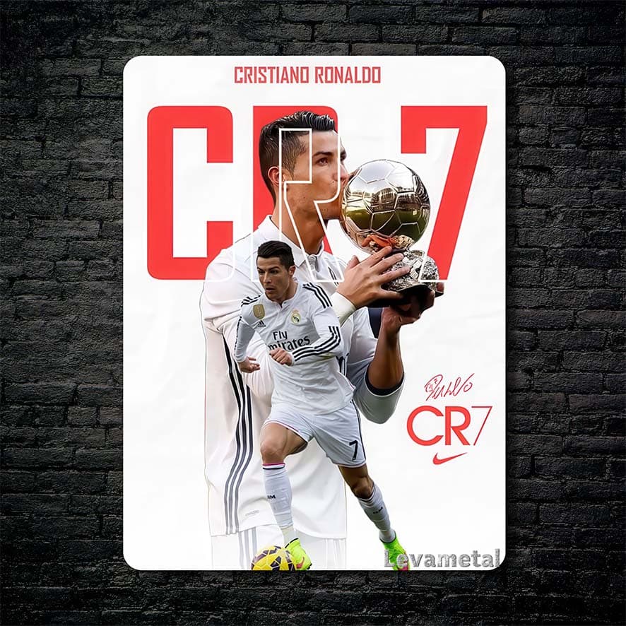 متال پوستر فوتبالی از رونالدو Ronaldo با کد A-997
