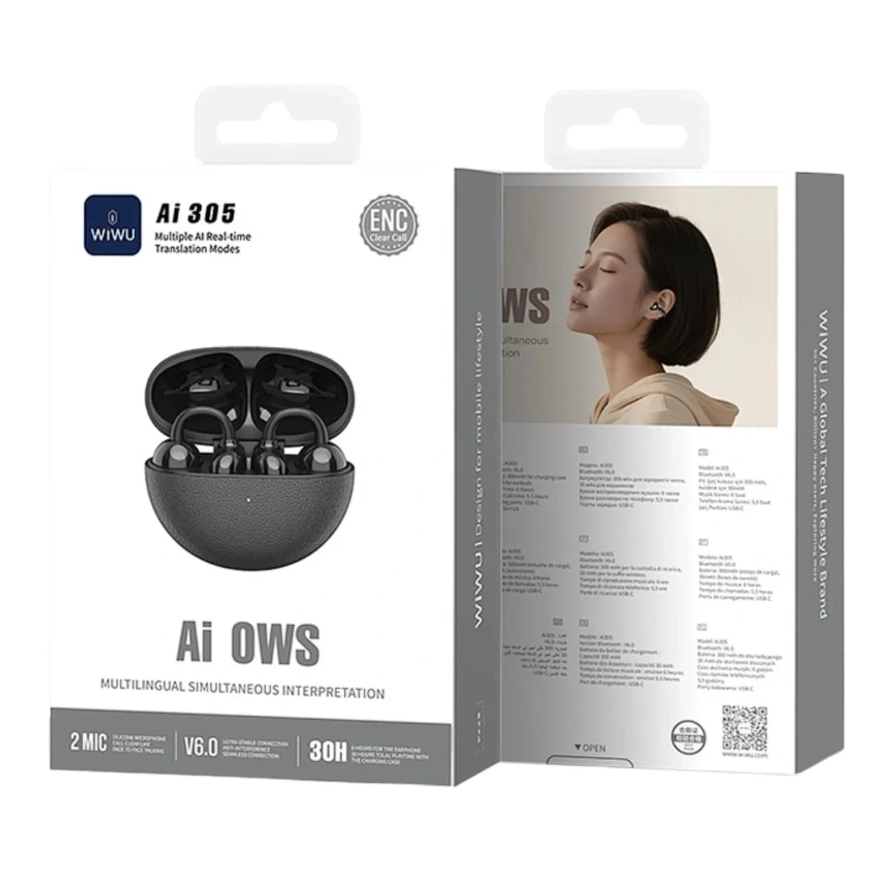 ایرفون بی سیم Wiwu مدل Ai OWS Ai305 — تصویر ۵