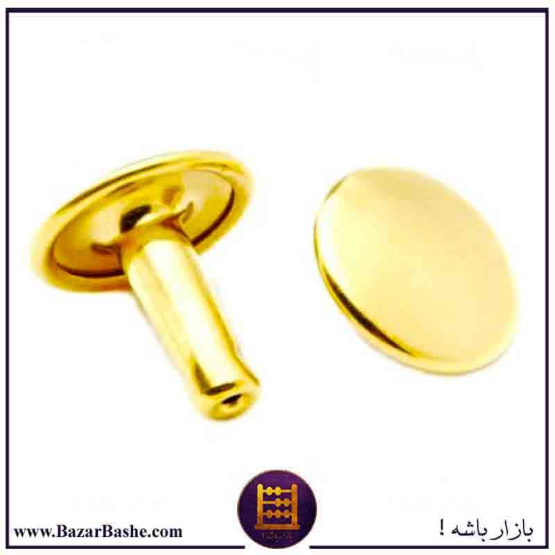 پرچ دوطرفه زیر و رو طلایی اعلا برند استارز سایز درشت و ریز