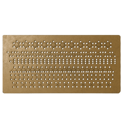 شابلون نشانه گذاری چرم مدل stencil-Stitch طرح دوخت