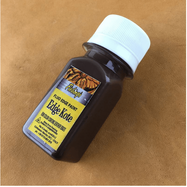 رنگ لبه چرم ادج کوت حجم 30 سی سی – رنگ قهوه ای تیره — تصویر ۲