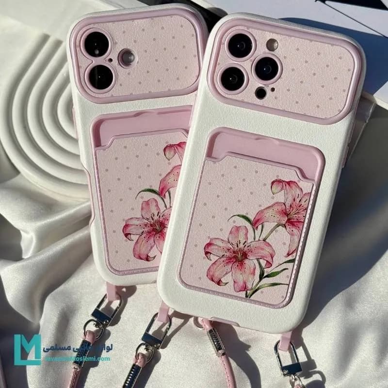 قاب گوشی کلاسیکارد لیلیوم صورتی کد C4028 | لوازم جانبی