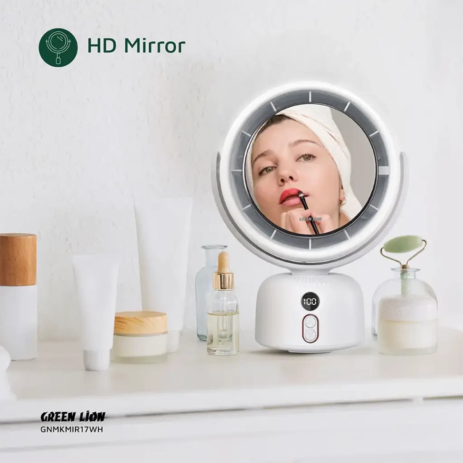 گجت آرایشی گرین لاین Makeup Mirror Fan — تصویر ۵
