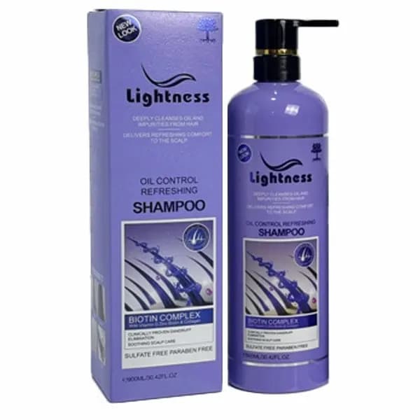 شامپو موی چرب لایتنس Lightness مدل OIL CONTROL حجم 900 میلی لیتر