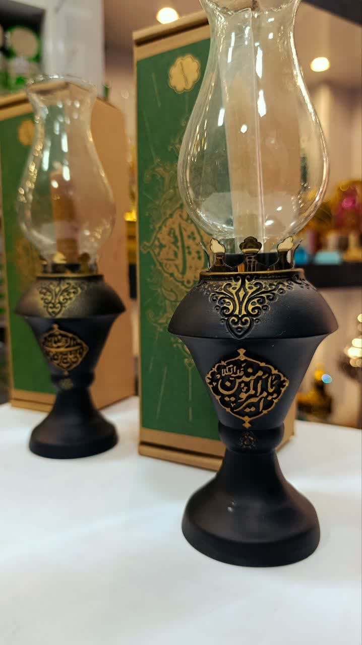جاشمعی طرح فانوس امیرالمومنین (مشکی)
