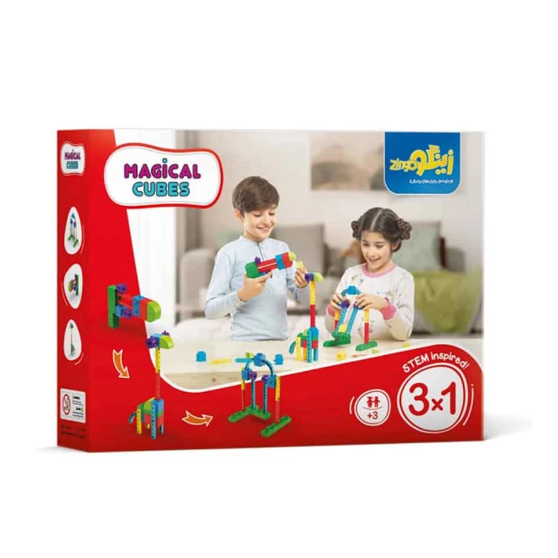 مکعب های جادویی قرمز 3 در 1