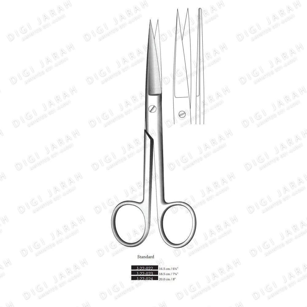 قیچی دو سر تیز J-22-023 surgicon 18cm