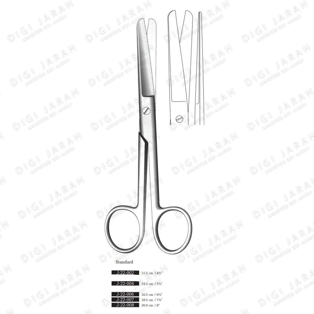 قیچی دو سر کند J-22-004 Surgicon 14CM