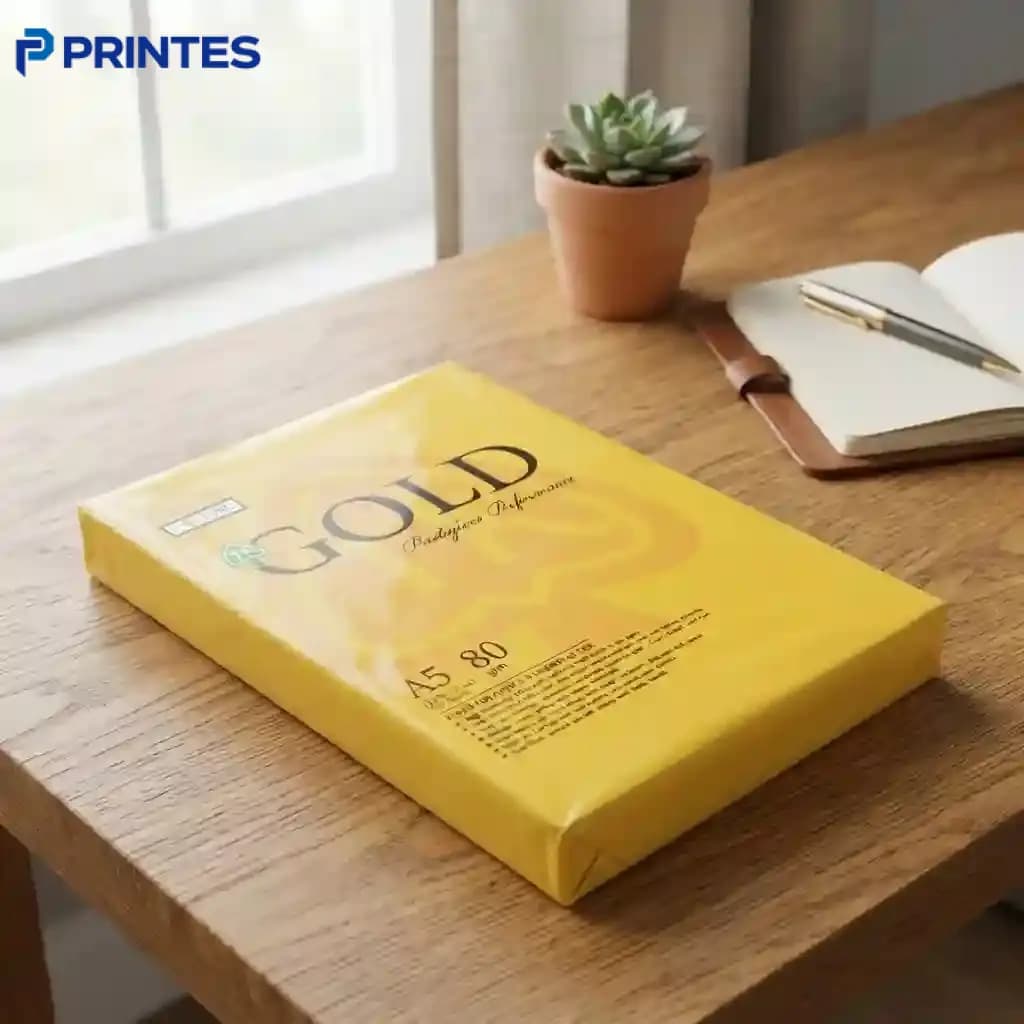 کاغذ A5 گلد (Gold) ۸۰ گرم بسته 500 عددی — تصویر ۳