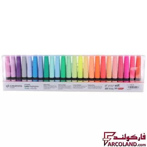 ماژیک هایلایتر کریتورز کلاس Creators Class Lumo HLV-24 بسته 24 عددی — تصویر ۷