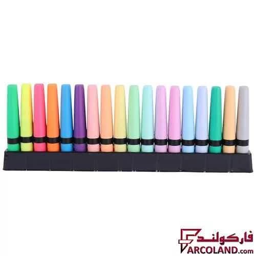 ماژیک هایلایتر کریتورز کلاس Creators Class Lumo HLV-18 بسته 18 عددی — تصویر ۴