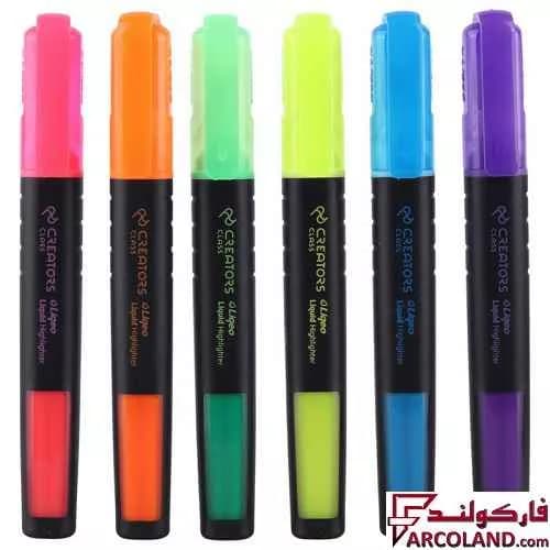 ماژیک هایلایتر مایع اسلیم کریتورز کلاس Creators Class FLUO H-3130 بسته 36 عددی — تصویر ۵