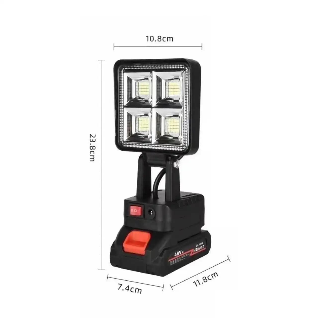 چراغ شارژی LED کمپینگ مدل F6 – مشکی (پک ضعیف) — تصویر ۴