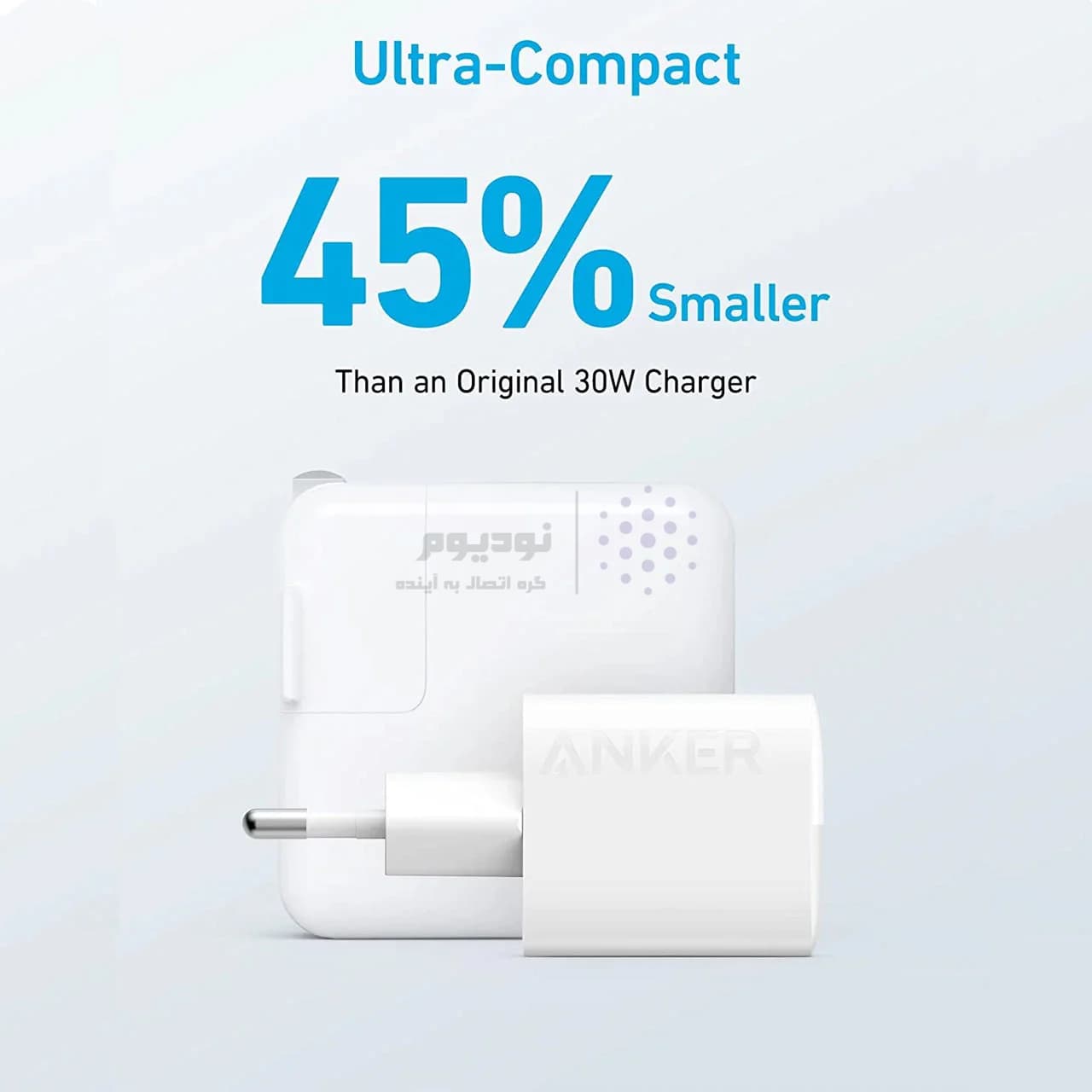 شارژر دیواری فست دو پورت Anker مدل Compact A2331G21 33W – سفید (گارانتی 18 ماهه شرکتی) — تصویر ۸