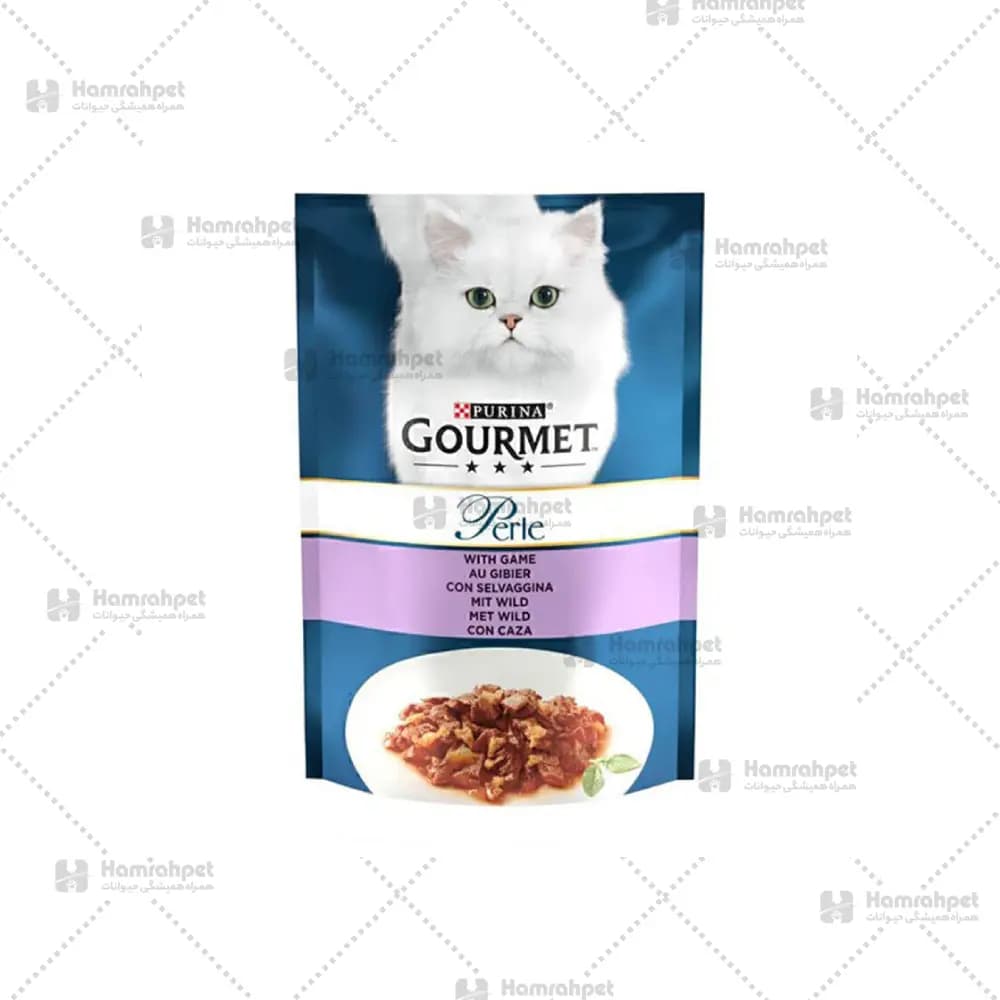 پوچ گربه گورمت با طعم گوشت بره Gourmet Cat Pouch Lamb